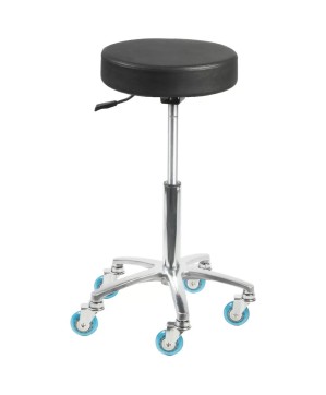 Tabouret Coupe Roma Noir Pompe Lift Gaz