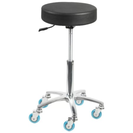 Tabouret Coupe Roma Noir Pompe Lift Gaz