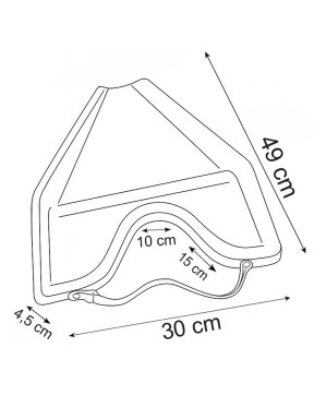 Lave tête Madras model DOMCOIF avec velcro