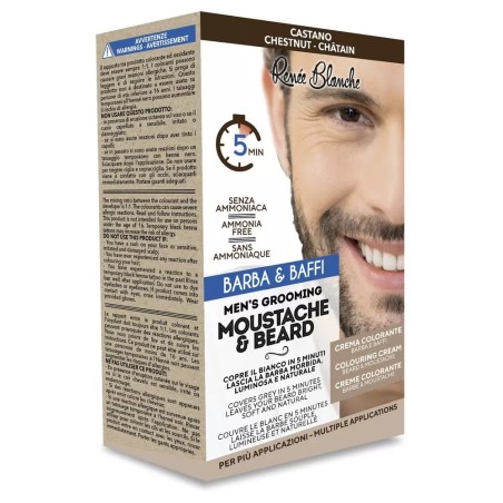 Kit Coloration Barbe et Moustache Châtain - Complet avec Accessoires