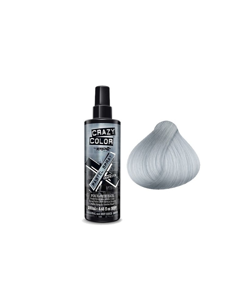 CRAZY COLOR Spray Réactiv Graphite Pastel 250ml