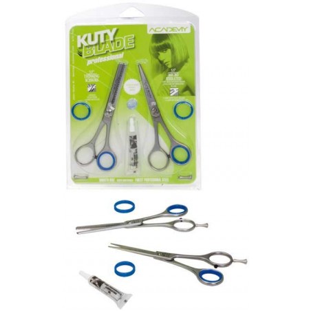 Ciseaux Academy Kuty Blade Kit Duo 55 Coupe+Sculpt