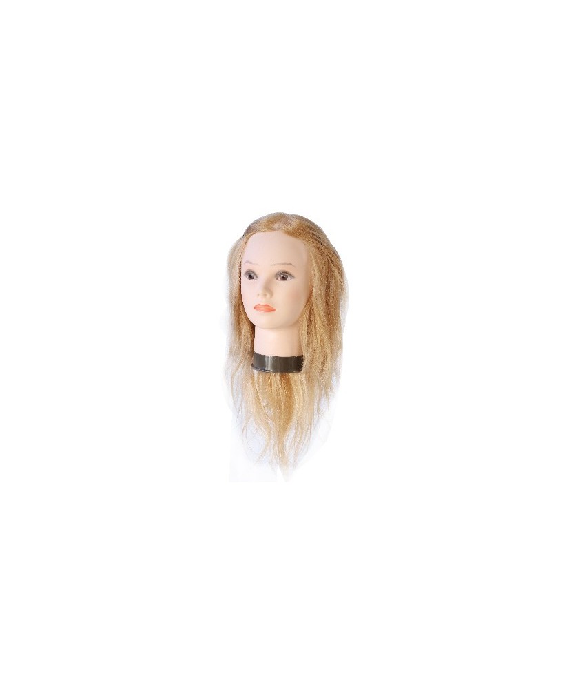 Tete blondeJULIA cheveux naturels 40/45cms color10