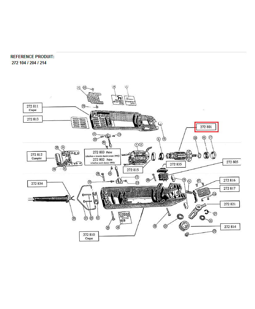 PDAESC FAVORITA INDUIT DE MOTEUR