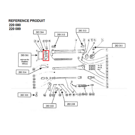 PDANDY BRAS MURAL PLATINE SUPPORT