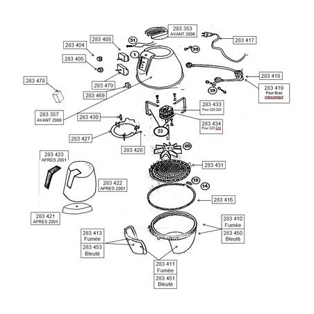 PDANDY CASQUE BOUTON DE THERMOSTAT