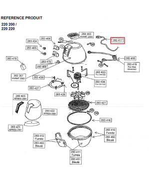 PDANDY CASQUE CORDON D'ALIMENTATION