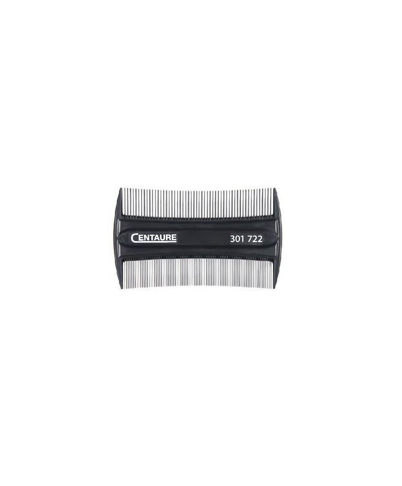 Peigne Antiparasite Fin ABS noir(8,5cm) - CENTAURE
