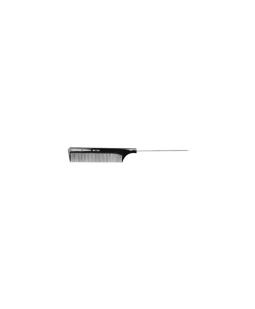 Peigne à Queue Métalique ABS Noir (23,2cm) - CENT.