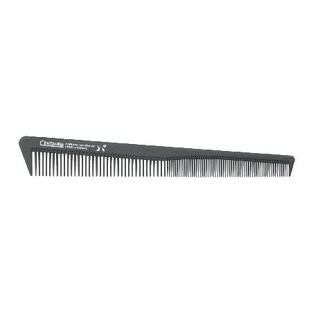 Peigne CENTAURE Carbone biais - 18cm av 2 pinces