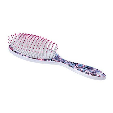 Brosse pneumatique manche color flower - Centaure