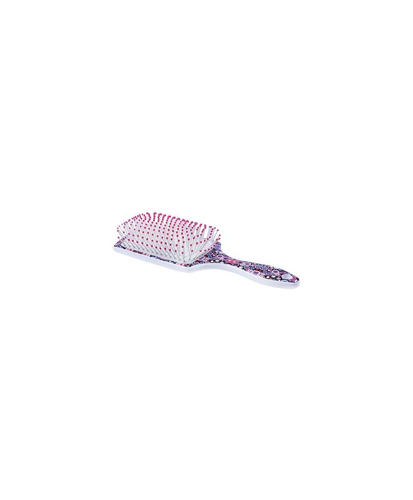 Brosse pneumatique manche color flower - Centaure