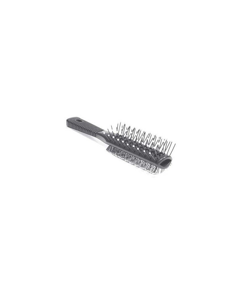 Brosse Duo-Face 2x9  Perlet Nyl Perlée Manche Ruby