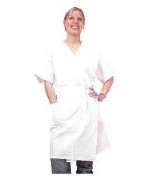 Blouse Kimono Unisex Coton Blanc