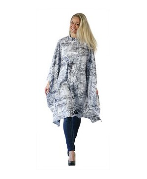 Maxi-Cape-peignoir GM gris dessin CITY