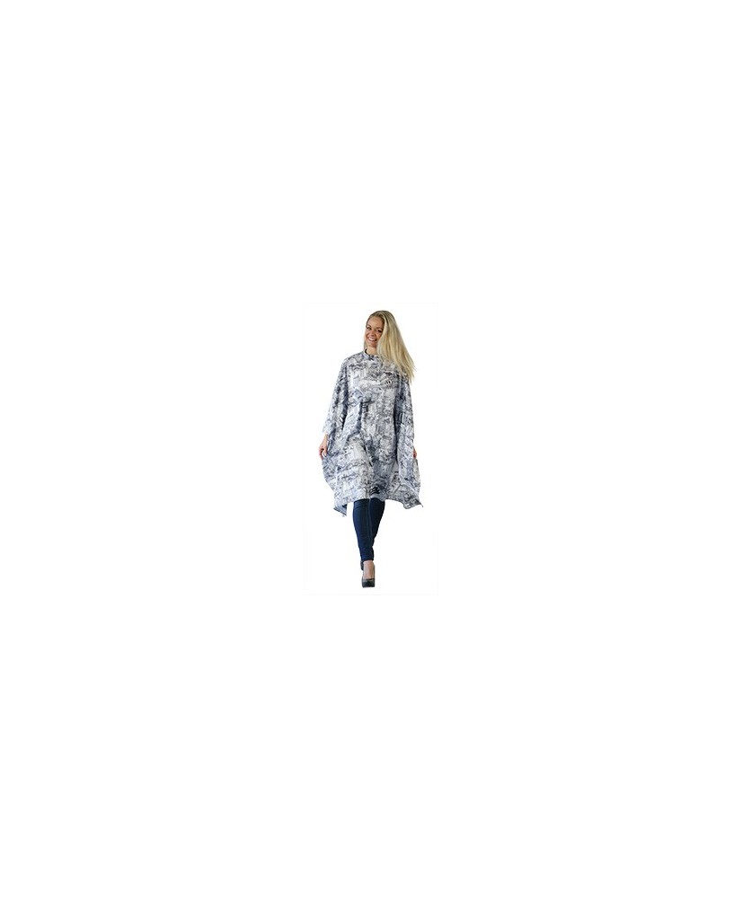 Maxi-Cape-peignoir GM gris dessin CITY