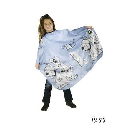 Peignoir Cape Enfant Dogy Cut Bleu