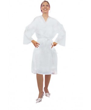 X-Peignoir Marylou 100% Coton Blanc