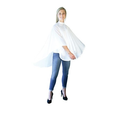 X-Cape/Peignoir Daphnee Polylaque Blanc