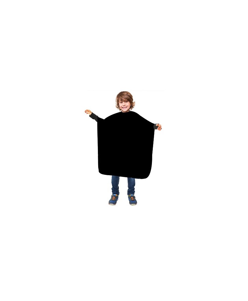 Peignoir cape noir enfant velcro Simply