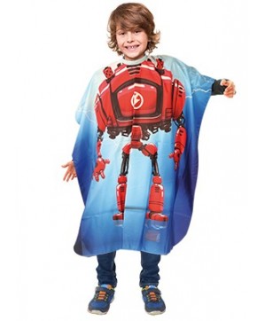 Peignoir cape enfant dessin ROBOT-KID