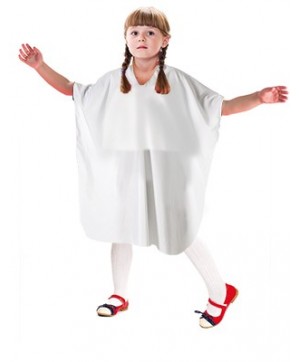 Peignoir cape blanc enfant velcro Simply