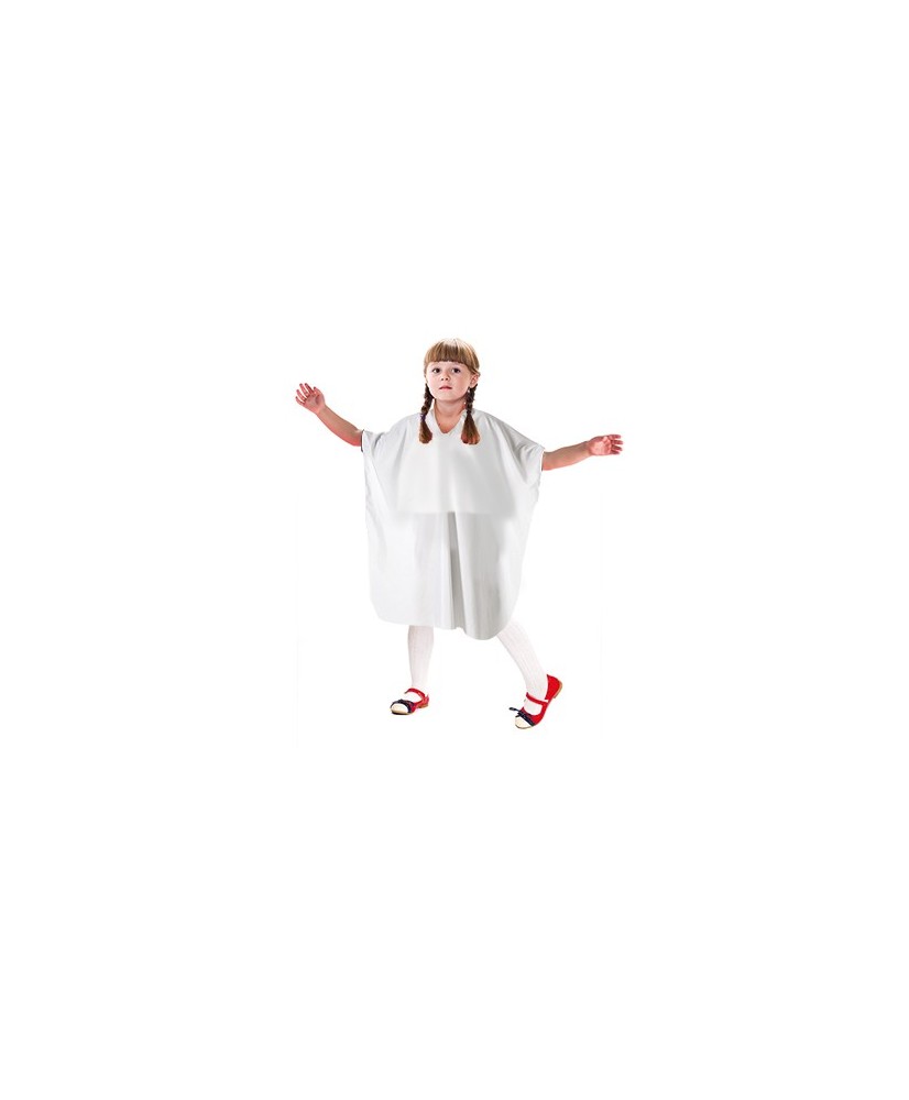 Peignoir cape blanc enfant velcro Simply