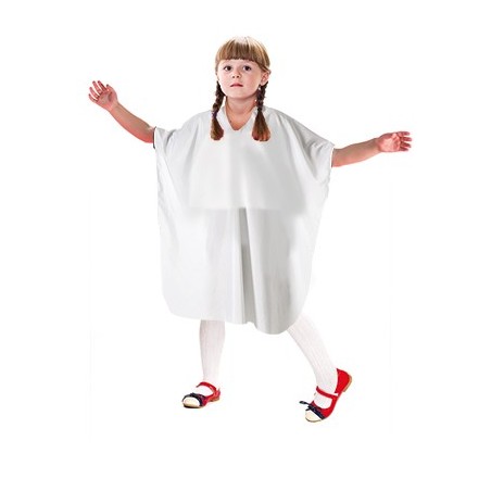 Peignoir cape blanc enfant velcro Simply