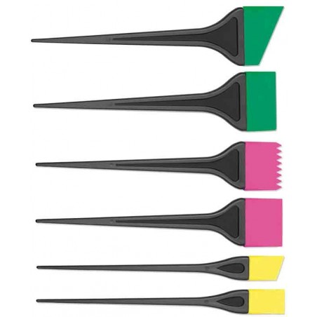 Pinceau Technique Silicone Kit 6Pcs Pm+Mm+Gm