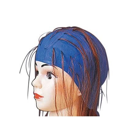 Bonnet silic-caout bleu pour mêches