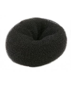 Crepon à chignon pouf - Noir - 9x3.5cm