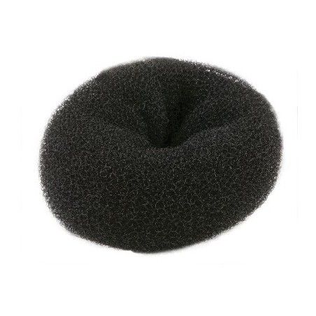 Crepon à chignon pouf - Noir - 9x3.5cm