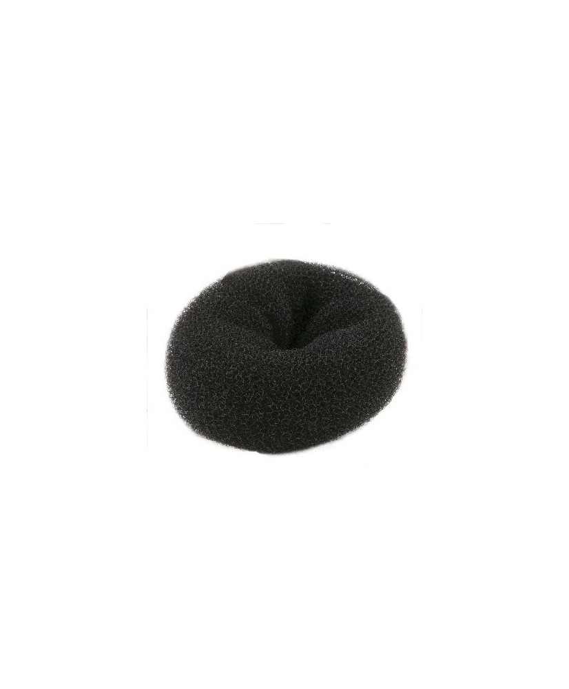 Crepon à chignon pouf - Noir - 12x5cm