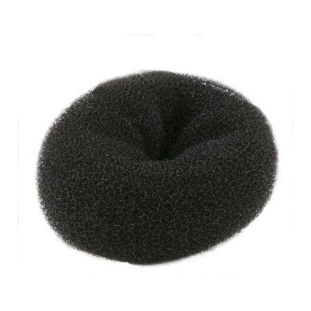 Crepon à chignon pouf - Noir - 12x5cm