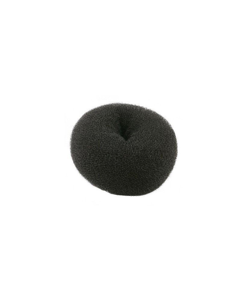 Crepon à chignon pouf - Noir - 14x6cm