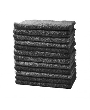 Serviettes technique noires x12  30x50 cm