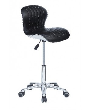 Tabouret NOTILUS  ALU+NOIR