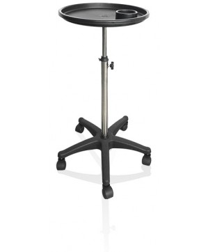 Table mini boy plateau rond 40cm pied 5 roullettes