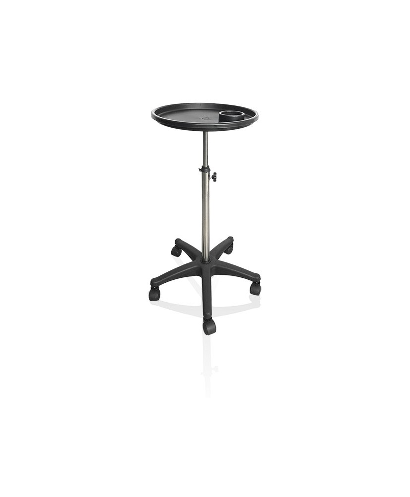 Table mini boy plateau rond 40cm pied 5 roullettes