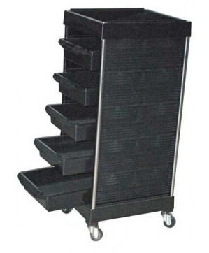 Table Protek-Trolley Noire 5 Tir.Integral-Beauty