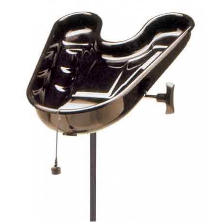 Lave Tête Lyne Noir avec tige pour fauteuil