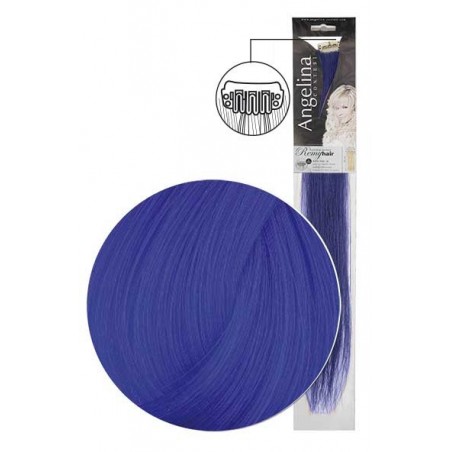 Mèche Ag-Ct Remyhair 2 Clips Bleu     7X45Cm X1