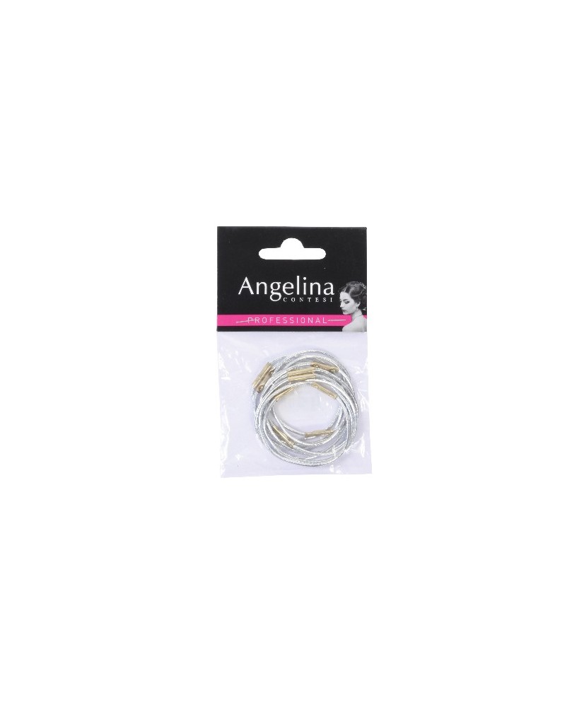 Elastique Gaine Argent Ponytail x10 (45mm)