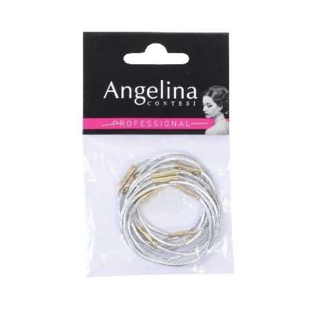 Elastique Gaine Argent Ponytail x10 (45mm)