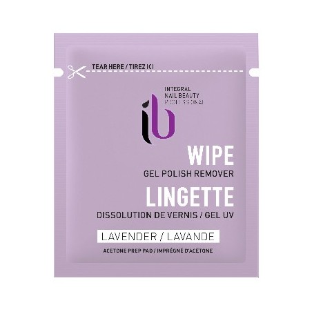 Dissolvant GEL-LACK x10  lingetteS 5x5CM IB-NAIL