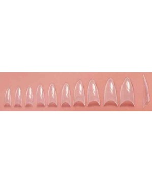 Faux Ongl.Stiletto Boitex100 Assort.Transparent