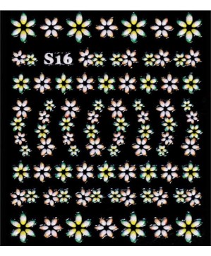 Décor Ongles Color Fleurs  S-16 - SINA