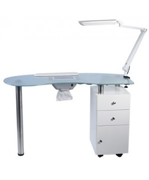 Table Manuc-Aspi VETRIX Blanche 120X50X77cm