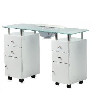 Table Manuc-Aspi VETRIX-PLUS Blanche 128X75X41cm