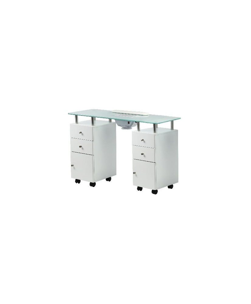 Table Manuc-Aspi VETRIX-PLUS Blanche 128X75X41cm